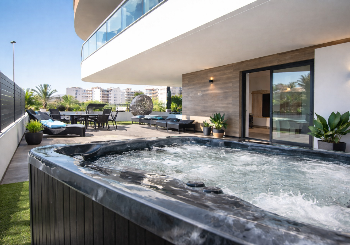 hot tub terrace Spain Jacuzzi España